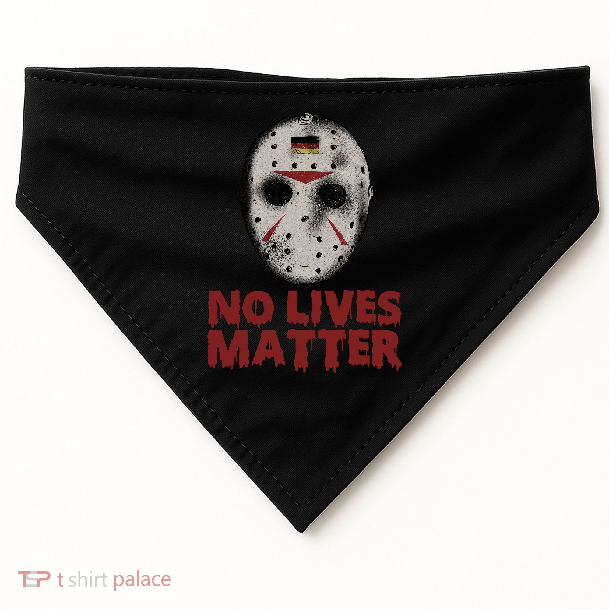 No Lives Matter Horror Halloween Jason USA-Made Doggie Bandana