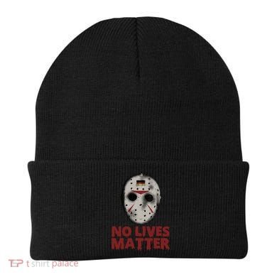 No Lives Matter Horror Halloween Jason Beanie