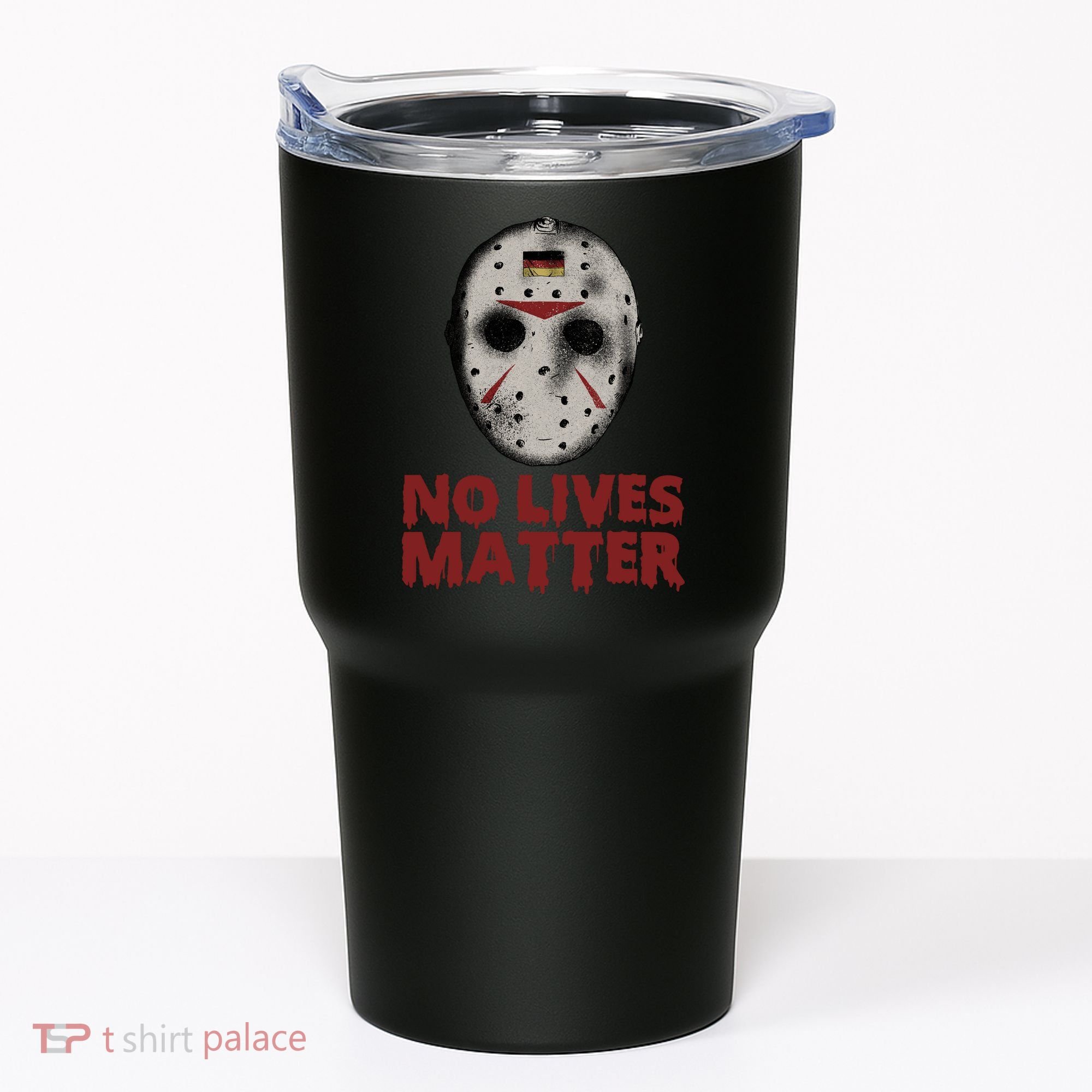 No Lives Matter Horror Halloween Jason Tumbler