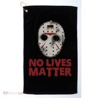 No Lives Matter Horror Halloween Jason Golf Towel thumb 0