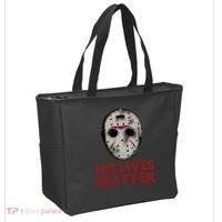 No Lives Matter Horror Halloween Jason Tote Bag thumb 2