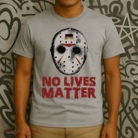 No Lives Matter Horror Halloween Jason T-Shirt thumb 3