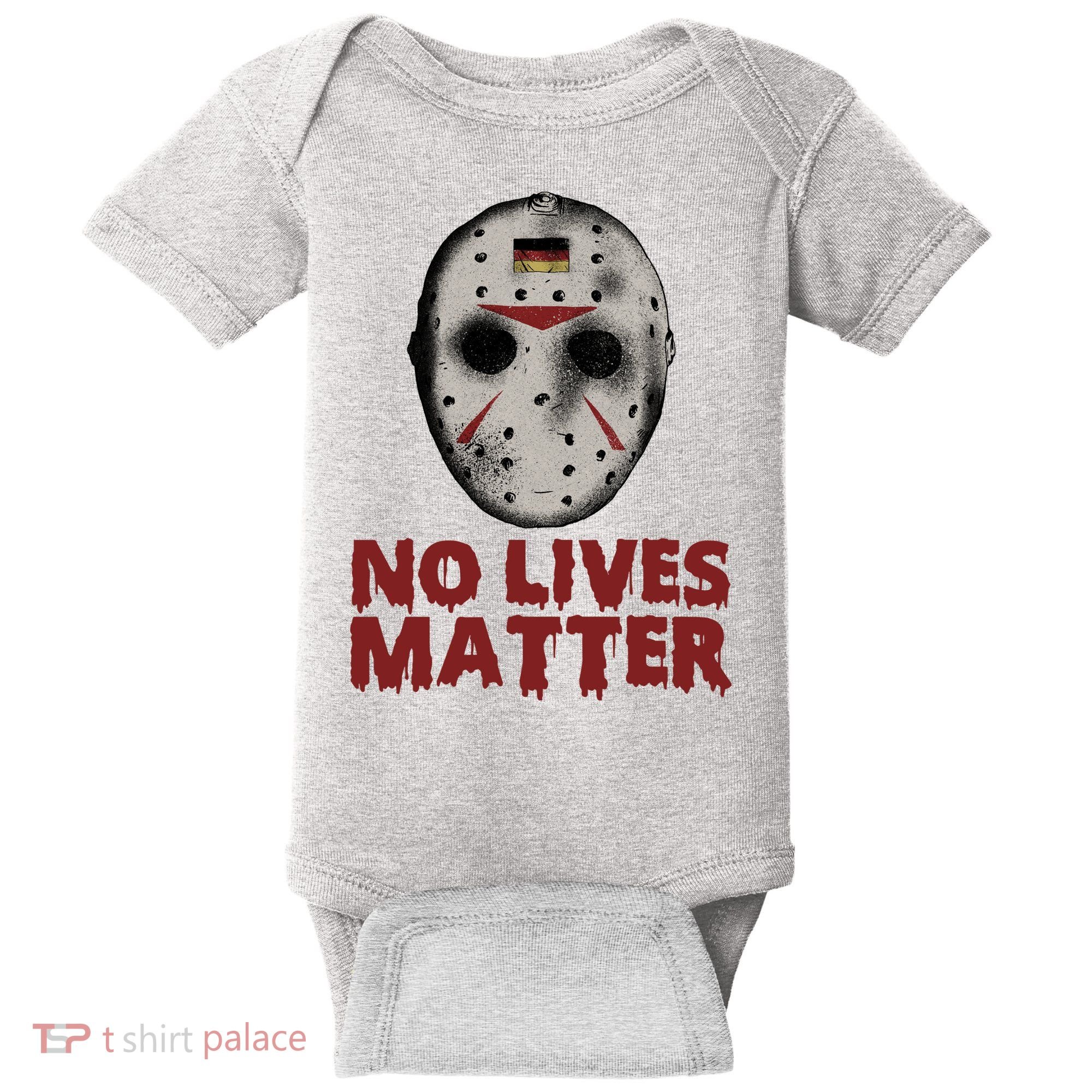 No Lives Matter Horror Halloween Jason Baby Bodysuit