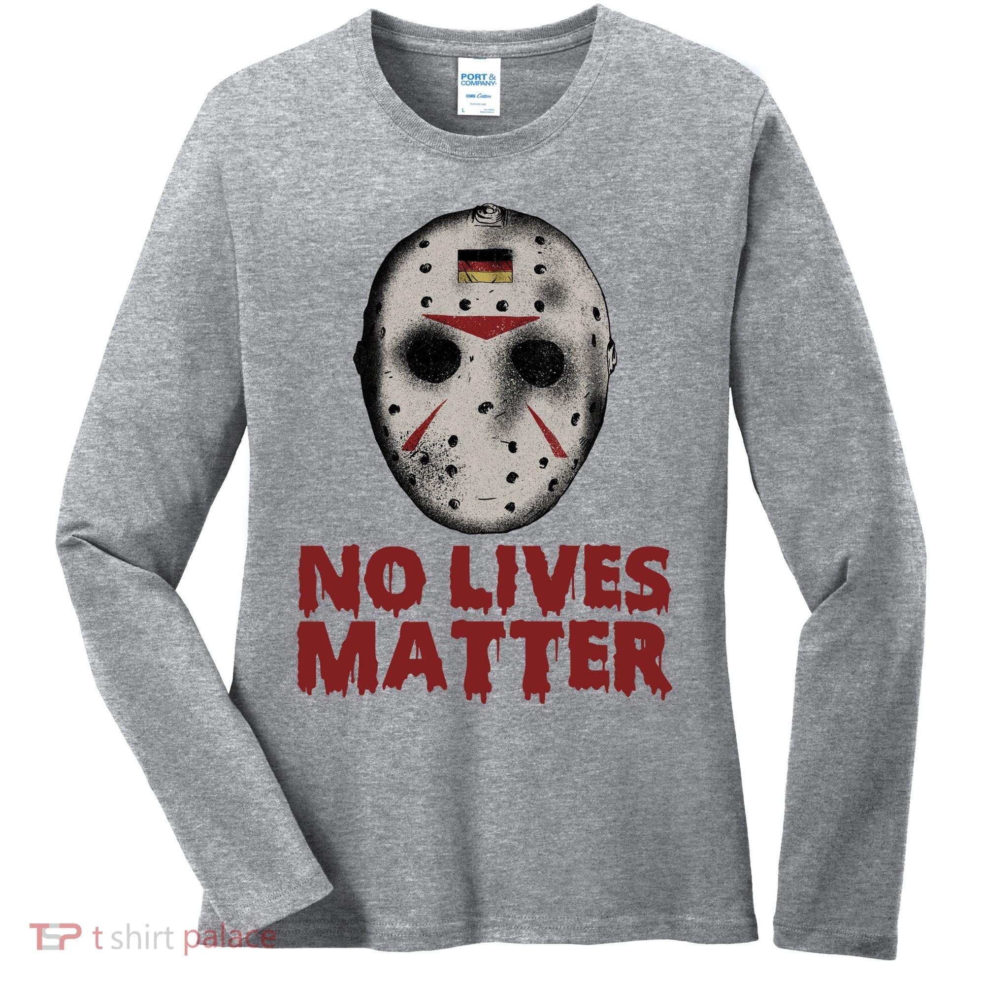 No Lives Matter Horror Halloween Jason Women's Long Sleeve Shirt