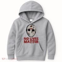 No Lives Matter Horror Halloween Jason Kids Hoodie thumb 0