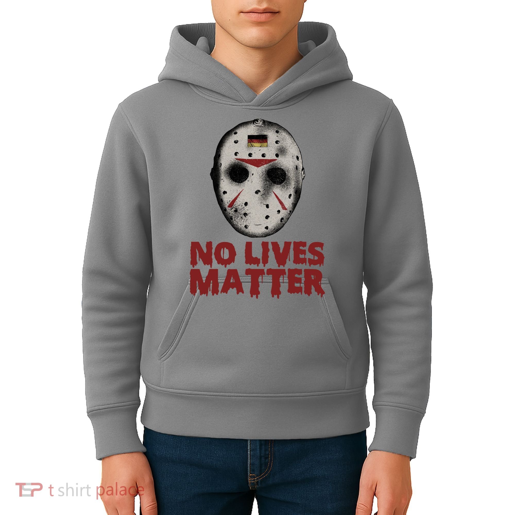 No Lives Matter Horror Halloween Jason Kids Hoodie