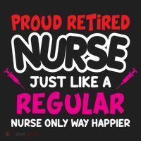 Nurse Life Merch Proud Retired Nurse Just Like A Regular Gift Beanie thumb 2
