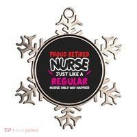 Nurse Life Merch Proud Retired Nurse Just Like A Regular Gift Ornament thumb 0
