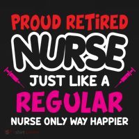 Nurse Life Merch Proud Retired Nurse Just Like A Regular Gift Ornament thumb 1