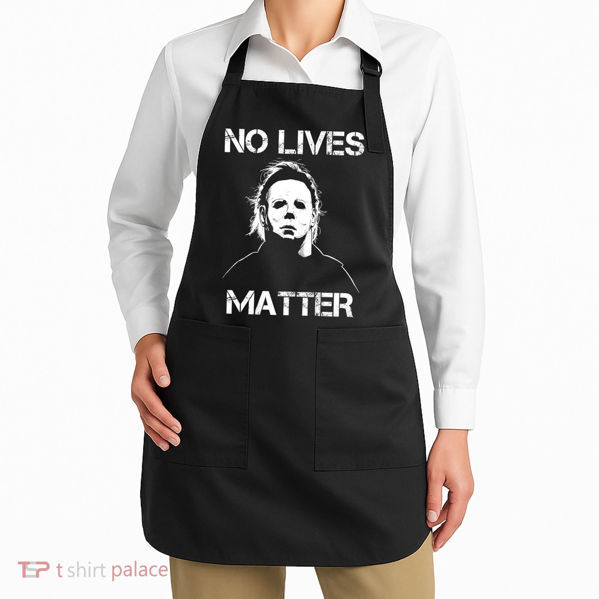 No Lives Matter Halloween Scary Parody Apron