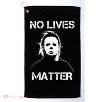 No Lives Matter Halloween Scary Parody Golf Towel thumb 0