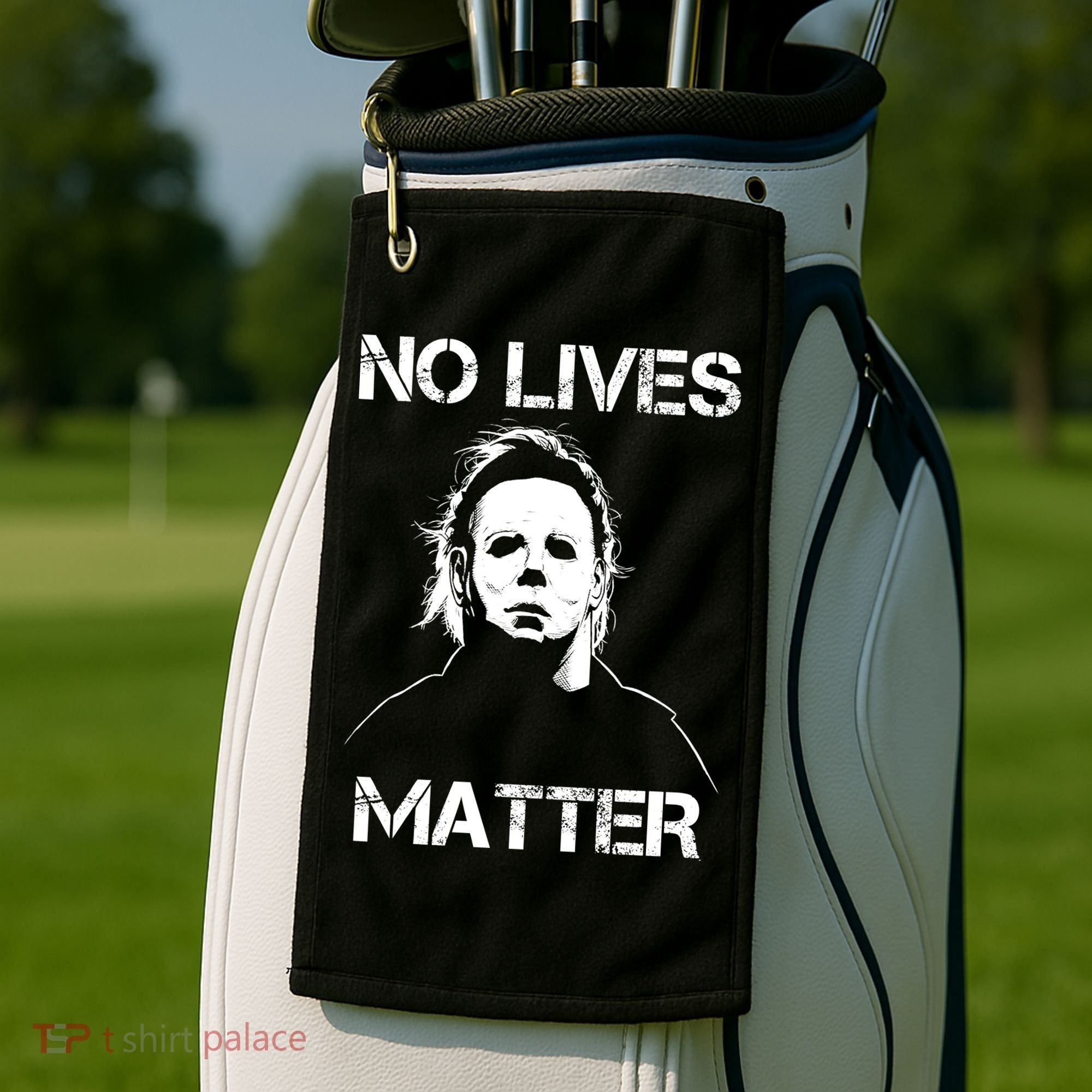 No Lives Matter Halloween Scary Parody Golf Towel