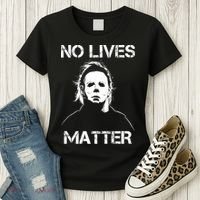No Lives Matter Halloween Scary Parody Women's T-Shirt thumb 3