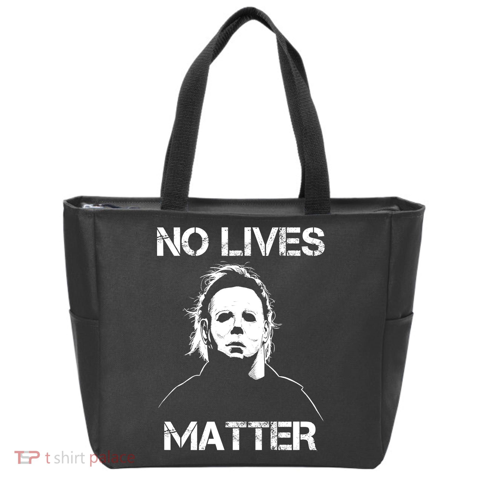 No Lives Matter Halloween Scary Parody Tote Bag