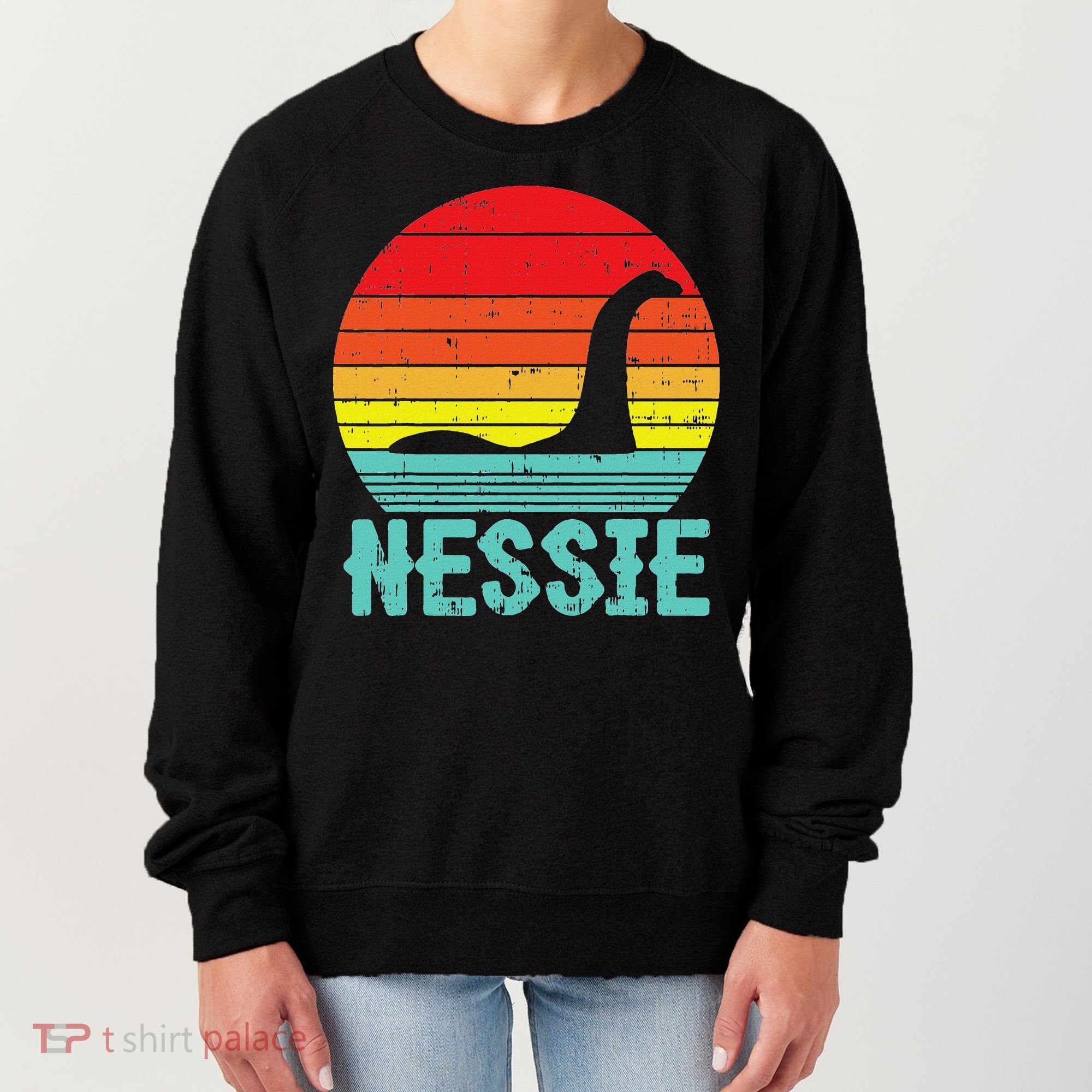 Nessie Loch Ness Monster Retro Nessy Animal Lover Women's Sweatshirt