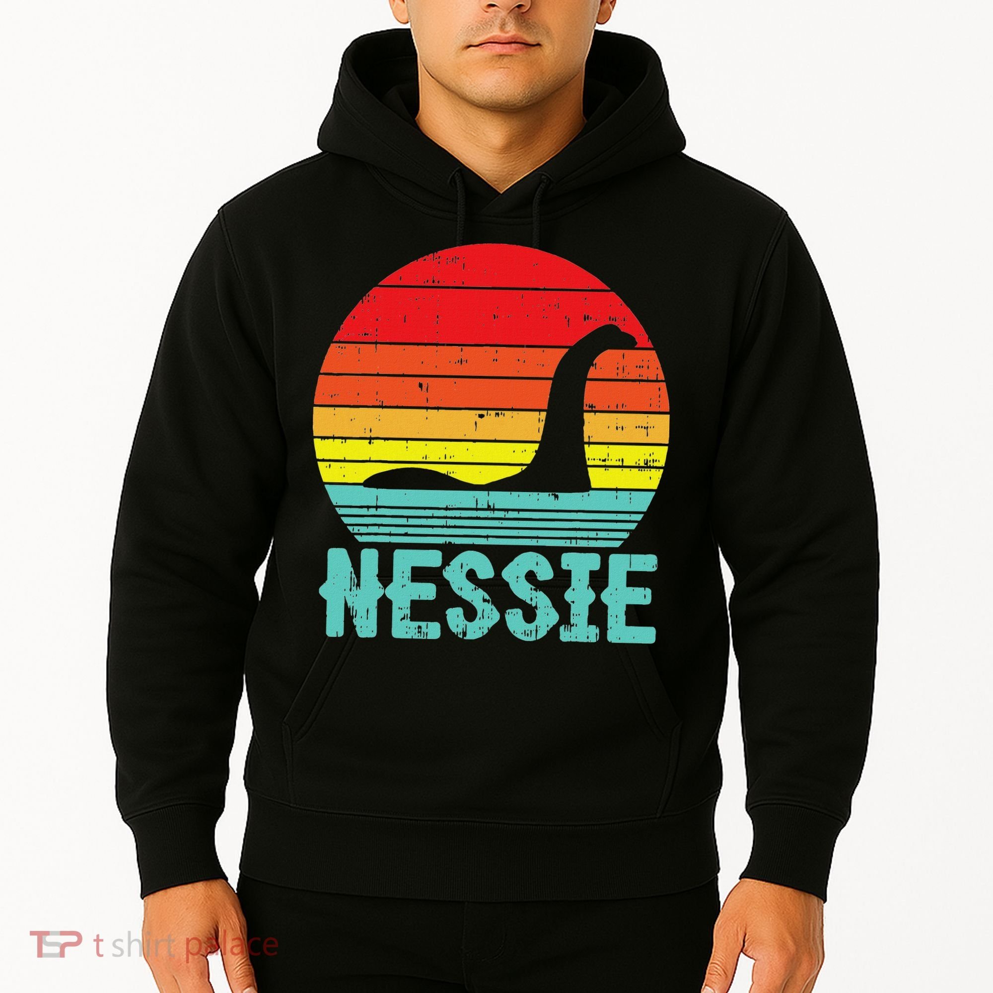 Nessie Loch Ness Monster Retro Nessy Animal Lover Hoodie