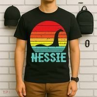 Nessie Loch Ness Monster Retro Nessy Animal Lover T-Shirt thumb 6