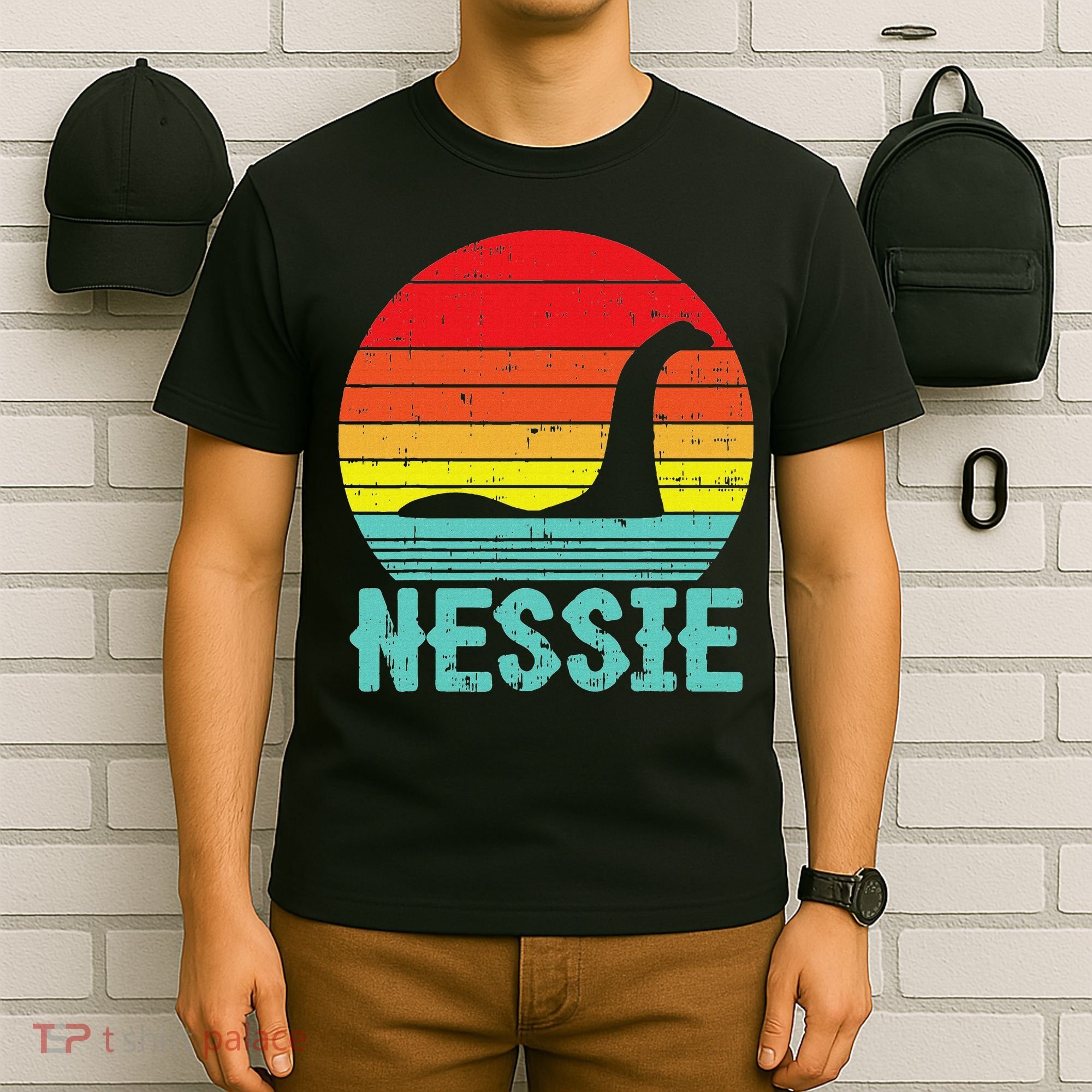 Nessie Loch Ness Monster Retro Nessy Animal Lover T-Shirt