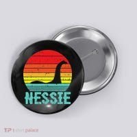 Nessie Loch Ness Monster Retro Nessy Animal Lover Button thumb 0