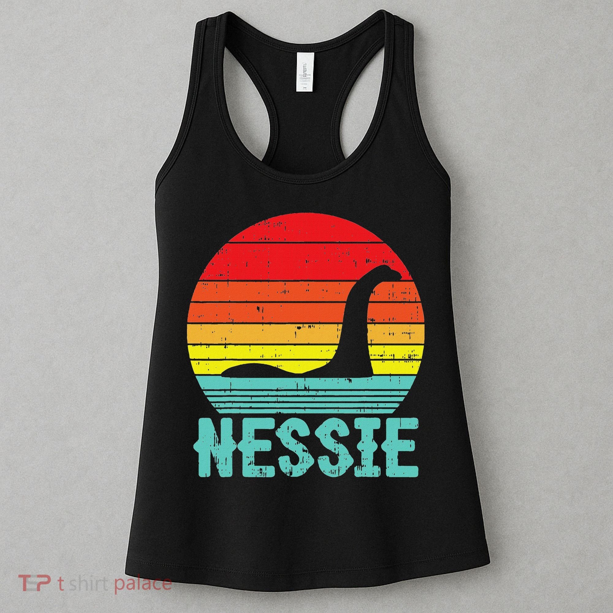 Nessie Loch Ness Monster Retro Nessy Animal Lover Women's Tank Top