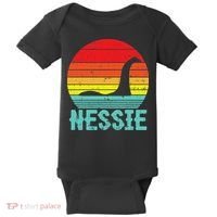 Nessie Loch Ness Monster Retro Nessy Animal Lover Baby Bodysuit thumb 0