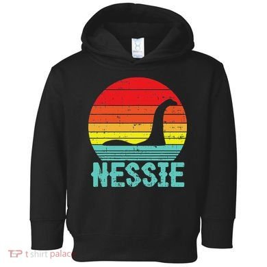 Nessie Loch Ness Monster Retro Nessy Animal Lover Toddler Hoodie