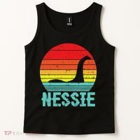 Nessie Loch Ness Monster Retro Nessy Animal Lover Tank Top thumb 2
