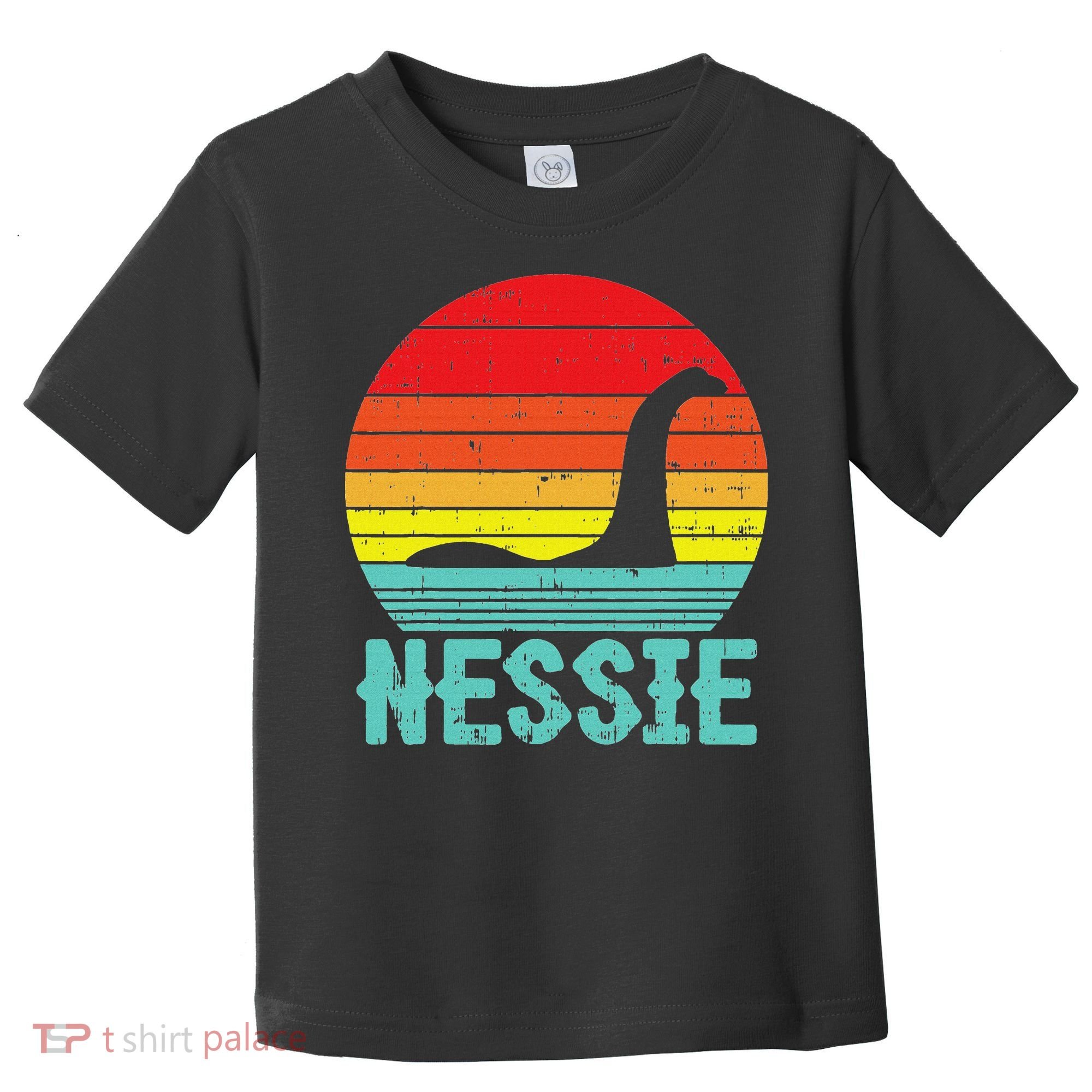 Nessie Loch Ness Monster Retro Nessy Animal Lover Toddler T-Shirt