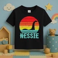 Nessie Loch Ness Monster Retro Nessy Animal Lover Toddler T-Shirt thumb 3