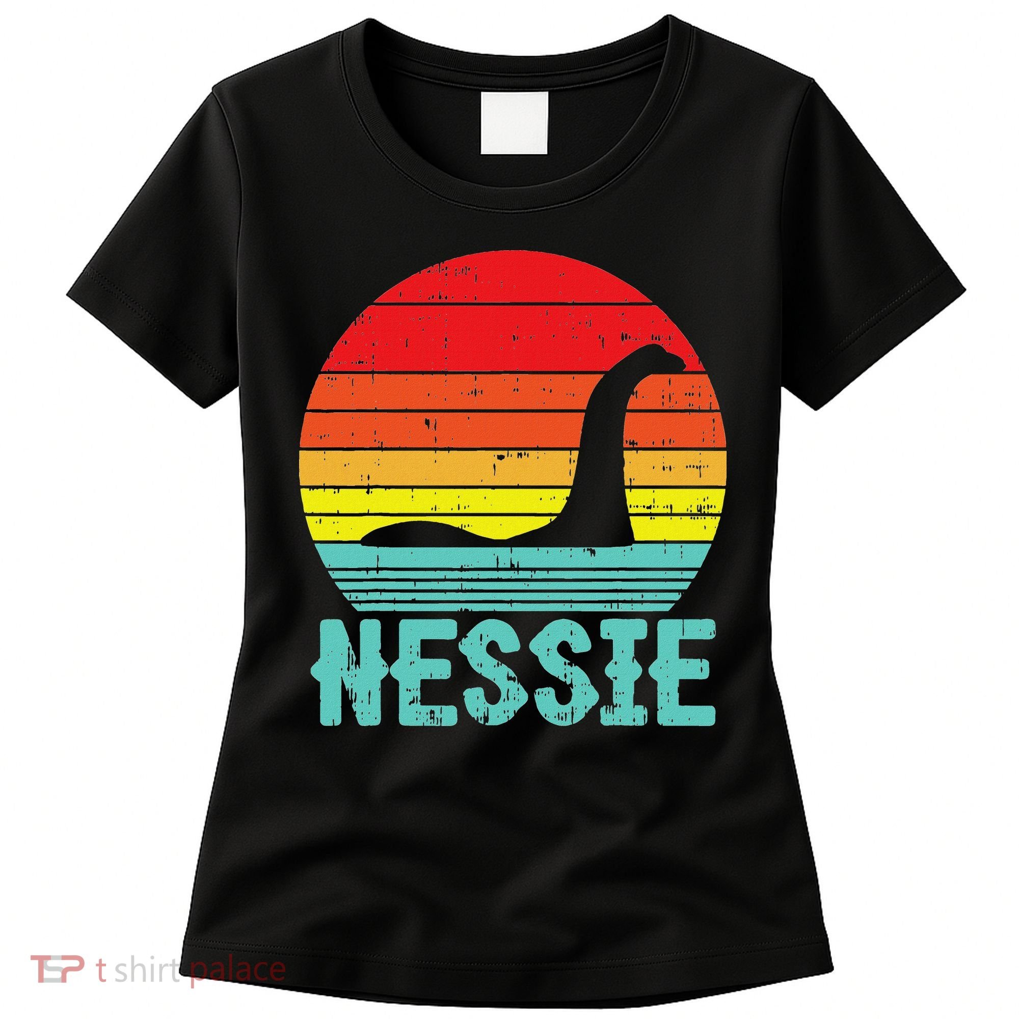 Nessie Loch Ness Monster Retro Nessy Animal Lover Women's T-Shirt