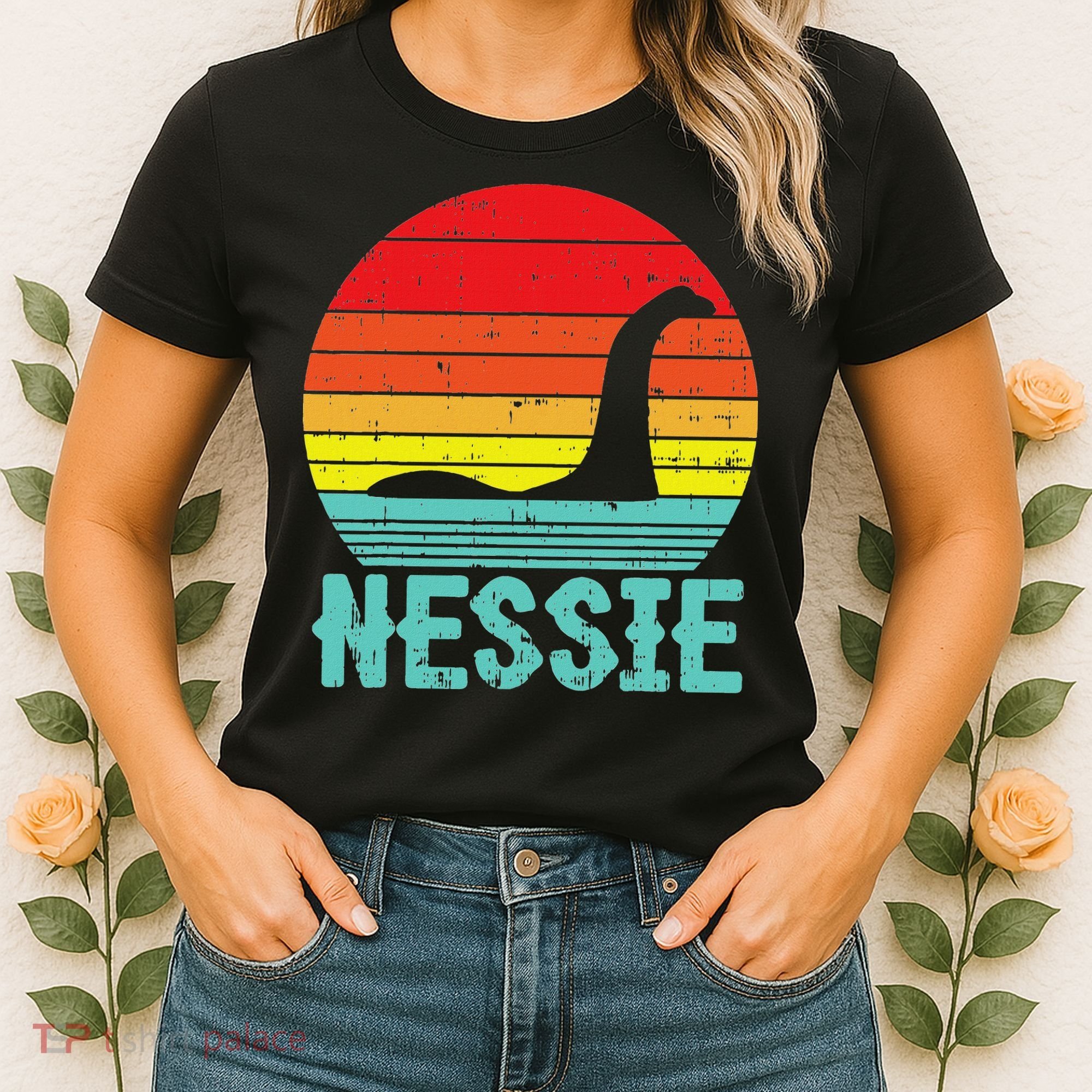 Nessie Loch Ness Monster Retro Nessy Animal Lover Women's T-Shirt