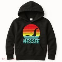 Nessie Loch Ness Monster Retro Nessy Animal Lover Kids Hoodie thumb 0