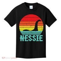 Nessie Loch Ness Monster Retro Nessy Animal Lover Kids T-Shirt thumb 0