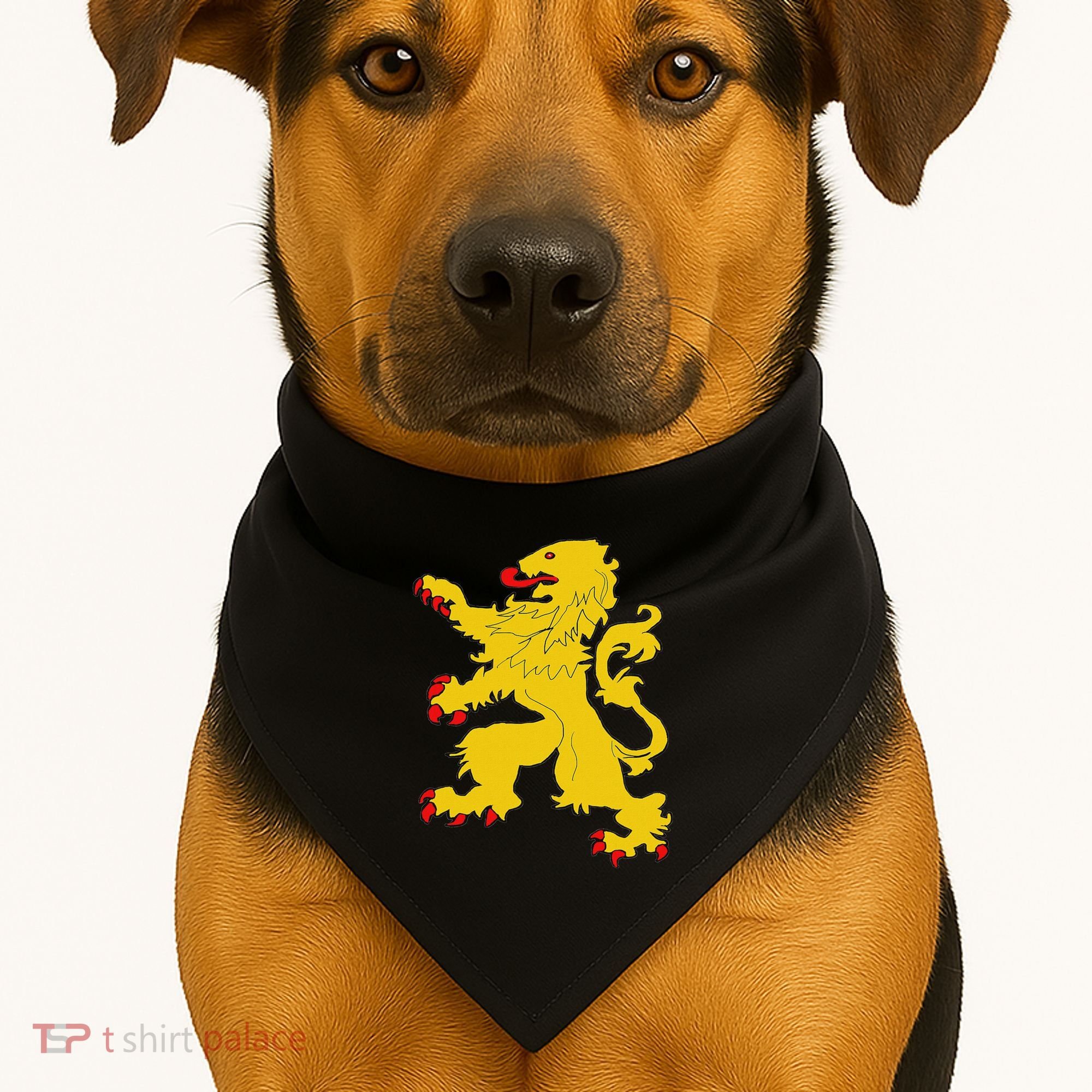 Netherlands Lion Nederland Oranje Crest Dutch Pride Roots USA-Made Doggie Bandana