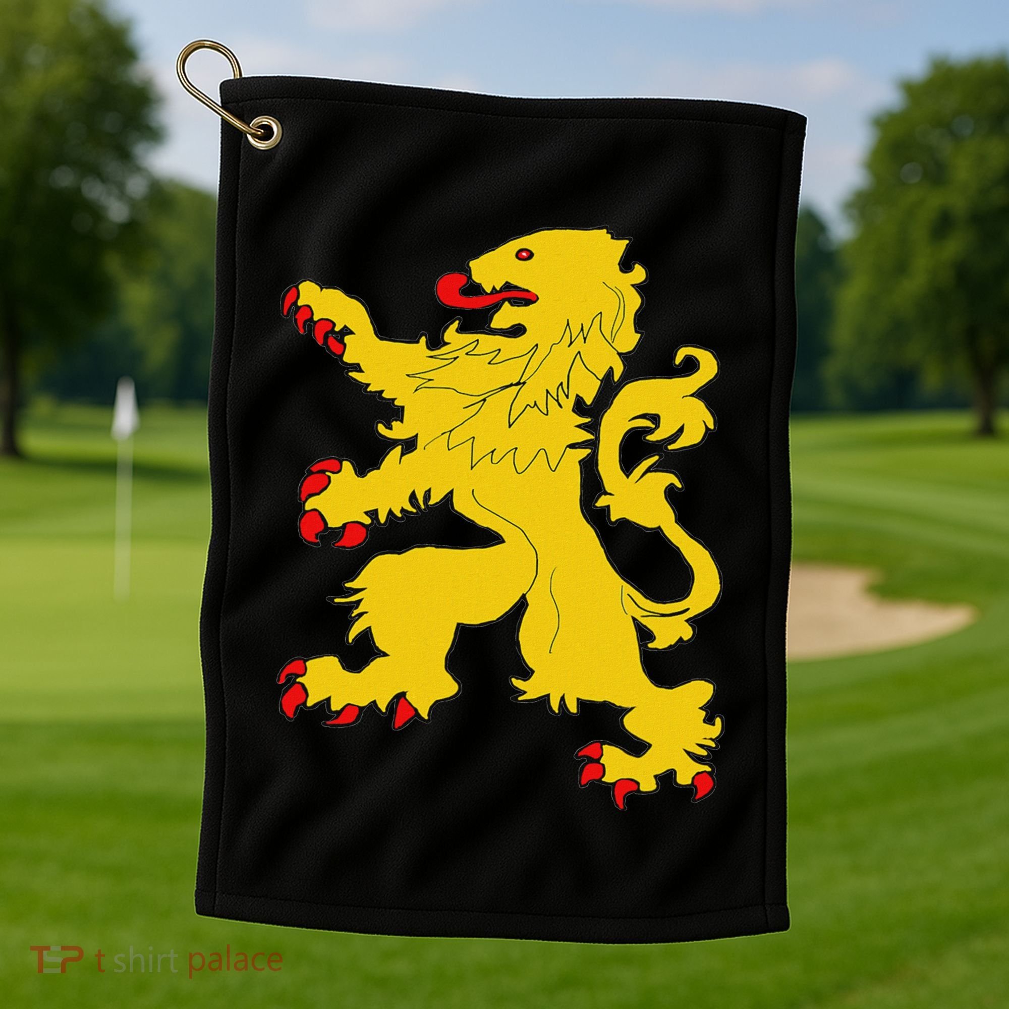 Netherlands Lion Nederland Oranje Crest Dutch Pride Roots Golf Towel