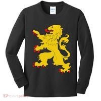 Netherlands Lion Nederland Oranje Crest Dutch Pride Roots Kids Long Sleeve Shirt thumb 0