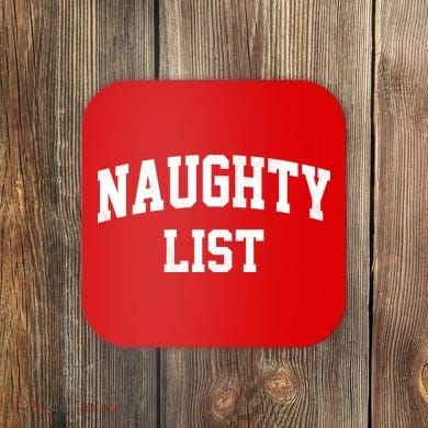 Naughty List Coaster