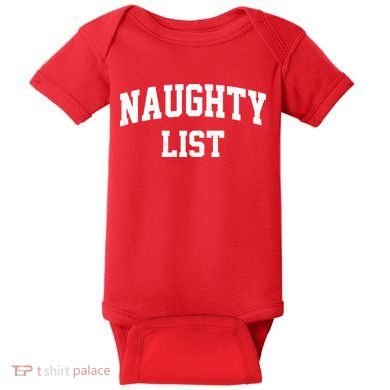 Naughty List Baby Bodysuit