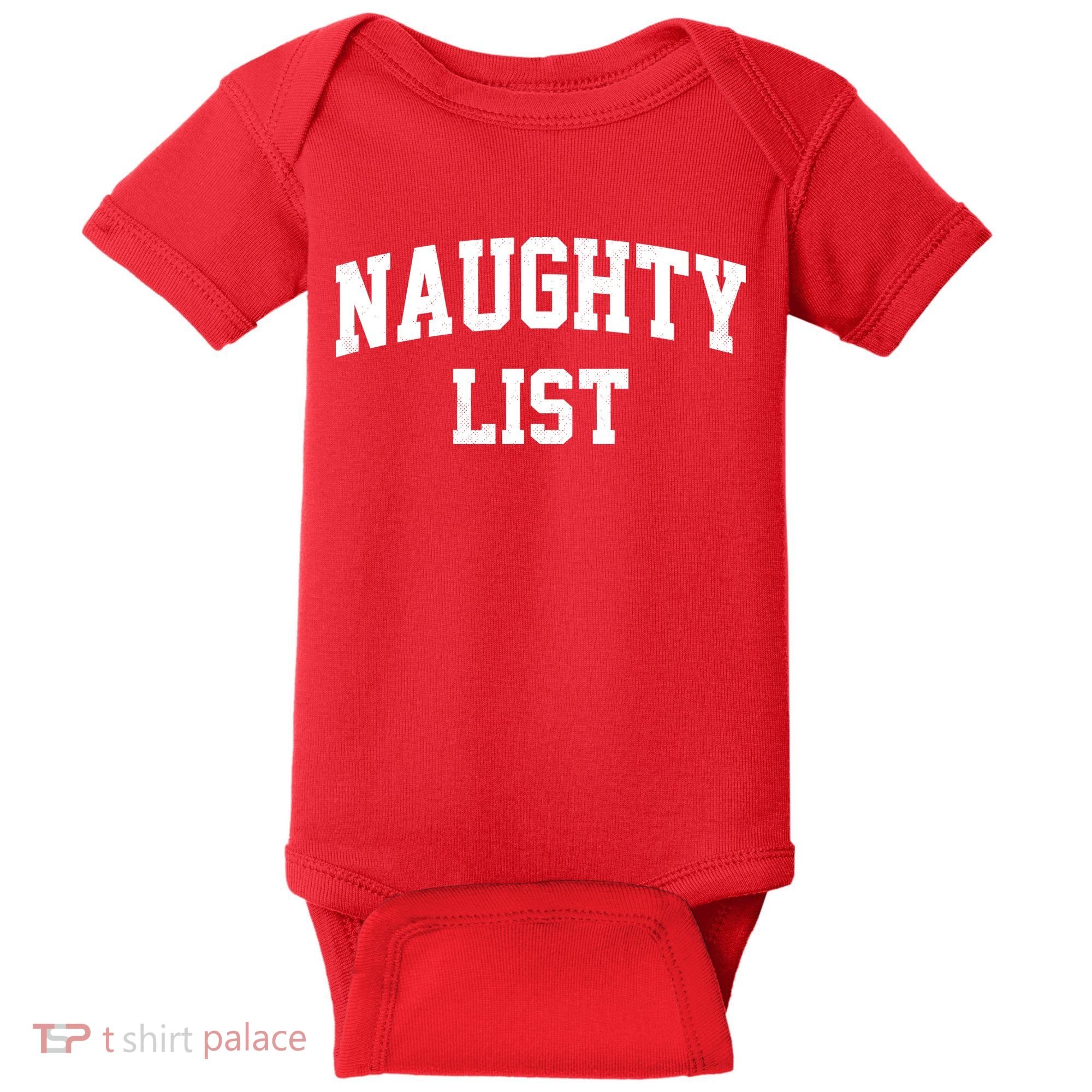 Naughty List Baby Bodysuit