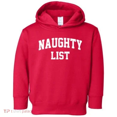 Naughty List Toddler Hoodie