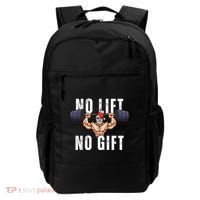 No Lift No Gift Funny Santa Gym Backpack thumb 0