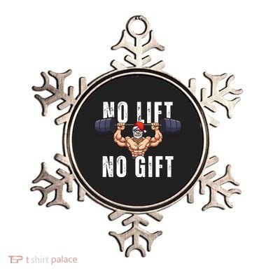 No Lift No Gift Funny Santa Gym Ornament