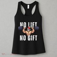 No Lift No Gift Funny Santa Gym Women's Tank Top thumb 3