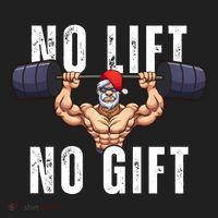 No Lift No Gift Funny Santa Gym Hat thumb 2