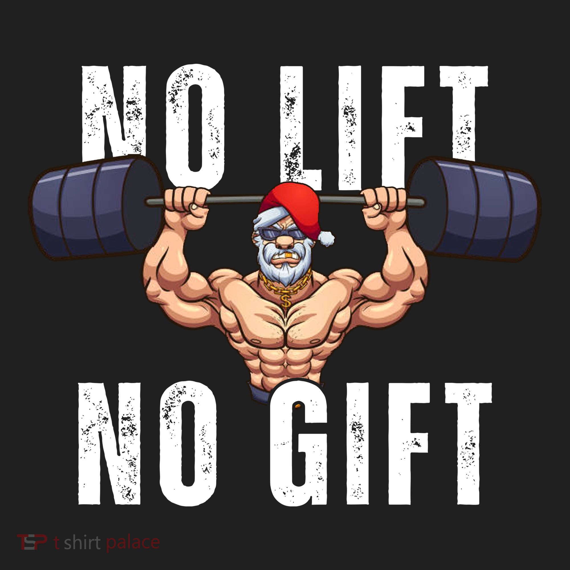 No Lift No Gift Funny Santa Gym Hat