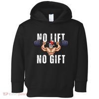 No Lift No Gift Funny Santa Gym Toddler Hoodie thumb 0