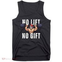No Lift No Gift Funny Santa Gym Tank Top thumb 0