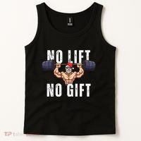 No Lift No Gift Funny Santa Gym Tank Top thumb 2