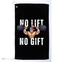 No Lift No Gift Funny Santa Gym Golf Towel thumb 0