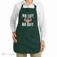 No Lift No Gift Funny Santa Gym Apron thumb 2